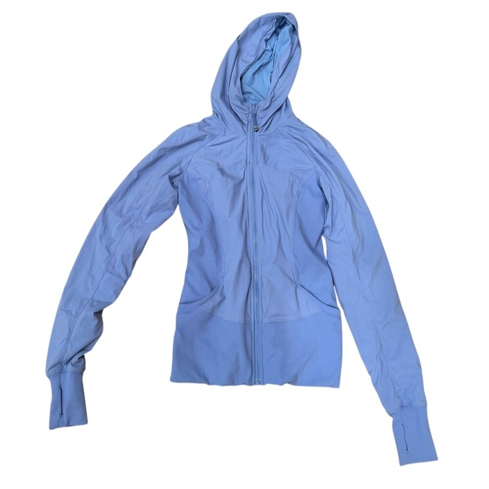 Lululemon In Flux Reversible Jacket Size 6 Lavender‎ Zip Up Hooded Jacket-FLAW